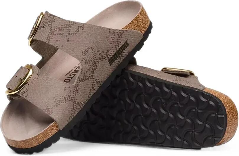 Birkenstock Arizona sandalen met slangen-effect Bruin - Foto 3