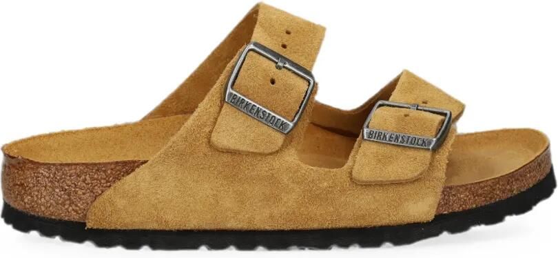 Birkenstock Arizona sandalen met zacht voetbed Beige