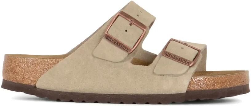 Birkenstock Arizona sandalen met zacht voetbed Beige