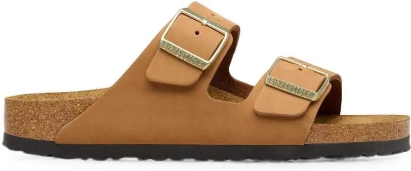 Birkenstock Arizona sandalen met zacht voetbed Bruin