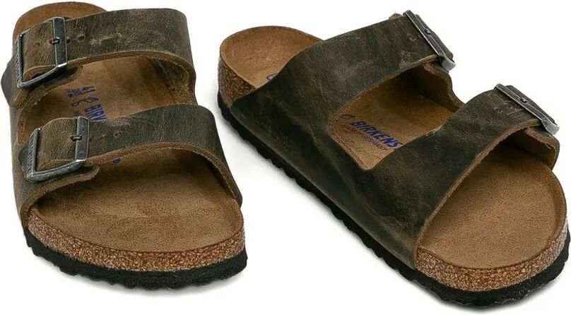 Birkenstock Arizona sandalen met zacht voetbed Groen - Foto 4