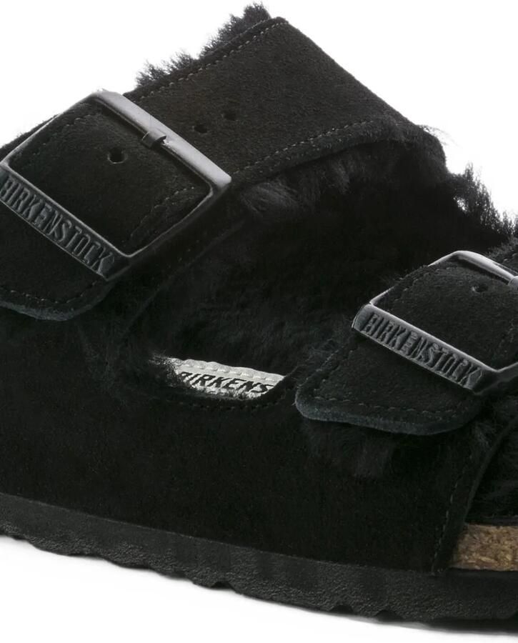Birkenstock Arizona lammy sandalen Zwart - Foto 2