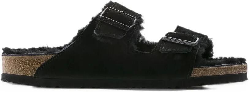 Birkenstock Arizona lammy sandalen Zwart - Foto 5