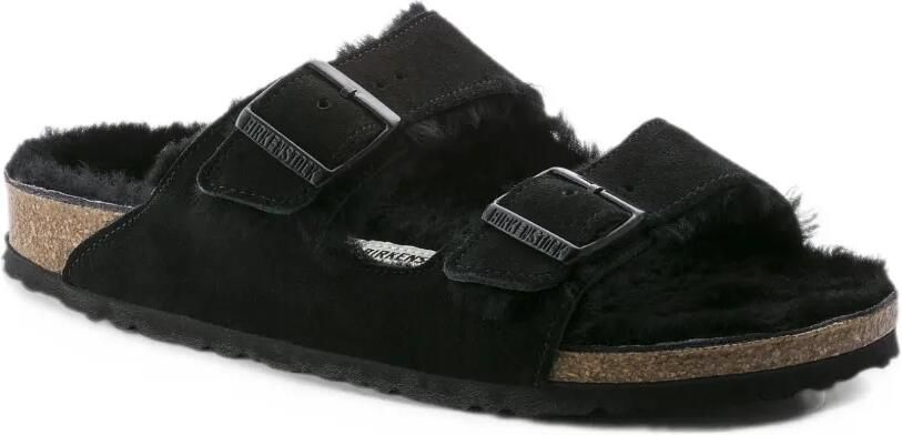 Birkenstock Arizona lammy sandalen Zwart - Foto 4