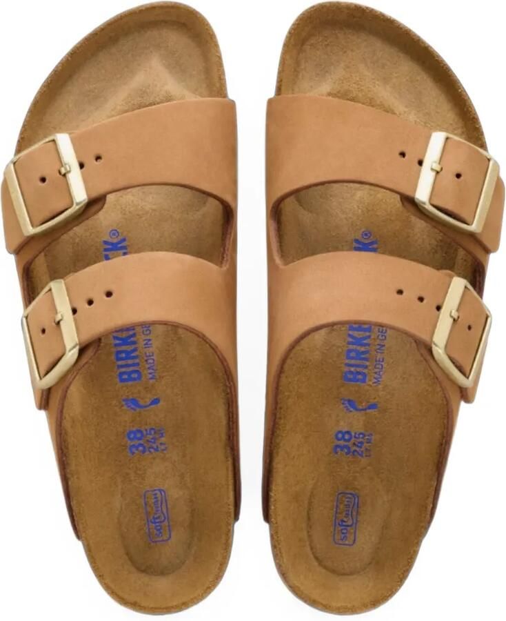 Birkenstock Arizona SFB sandalen met gesp aan de zijkant Bruin - Foto 2