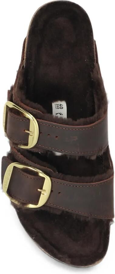 Birkenstock Arizona Big Buckle Shearling sandals Bruin - Foto 3