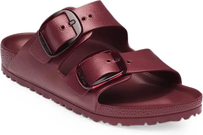 Birkenstock Arizona slippers met gesp Rood
