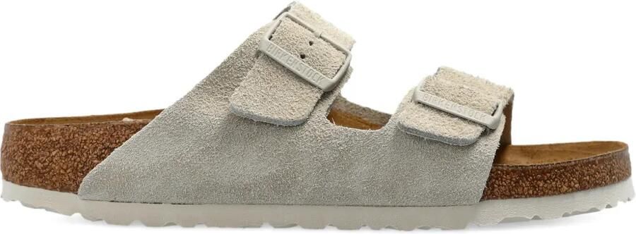 Birkenstock Arizona suède sandalen Beige