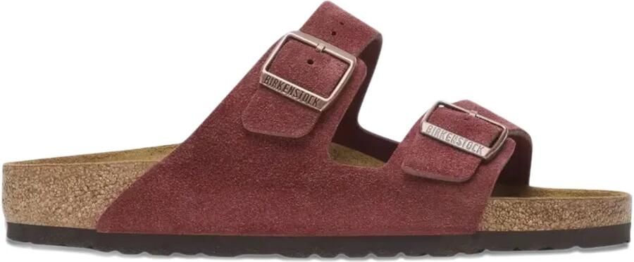 Birkenstock Arizona suède sandalen Bruin