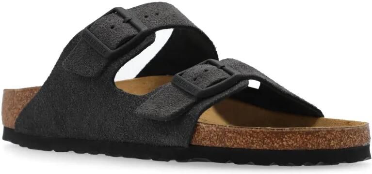 Birkenstock Arizona suède sandalen Grijs - Foto 5