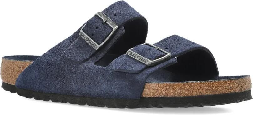 Birkenstock Arizona suède sandalen met gesp Blauw - Foto 5