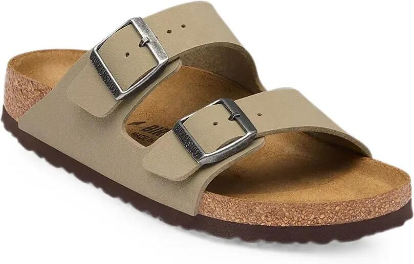 Birkenstock Arizona suède sandalen met gespsluiting Beige - Foto 3