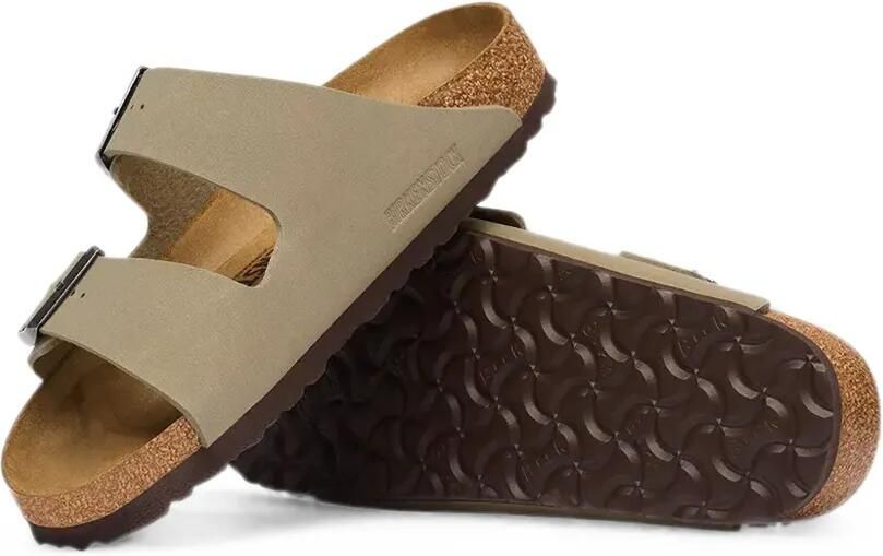 Birkenstock Arizona suède sandalen met gespsluiting Beige - Foto 4