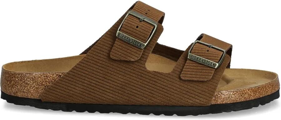 Birkenstock Arizona suède slippers Bruin