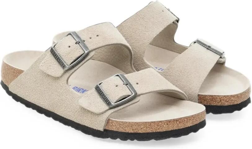 Birkenstock Arizona suède slippers Wit - Foto 5
