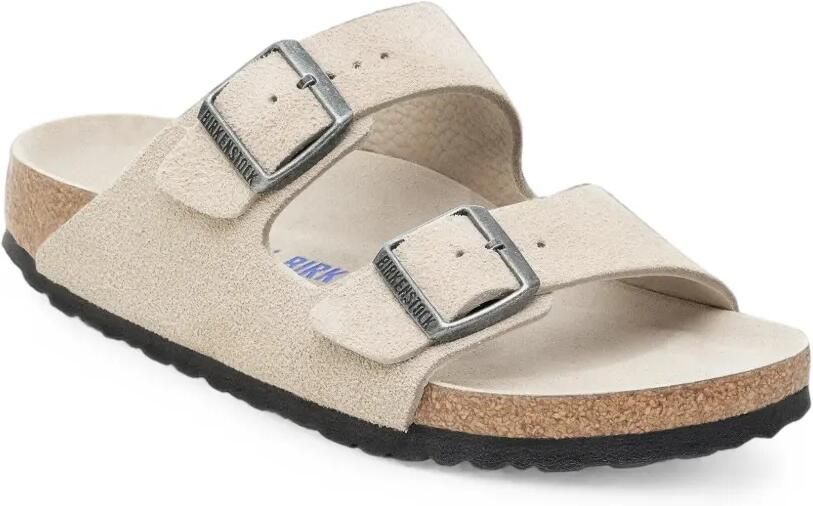 Birkenstock Arizona suède slippers Wit - Foto 4