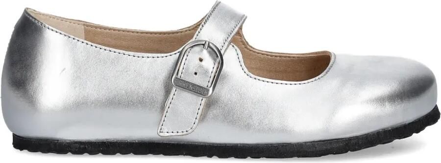 Birkenstock Ballerina's met gespsluiting Zilver