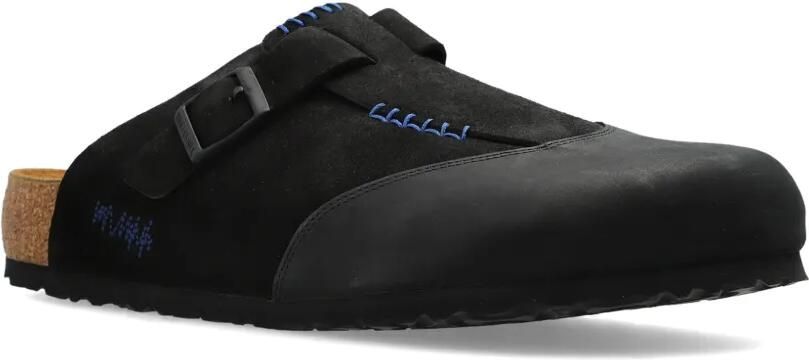 Birkenstock Boston Adererror muiltjes met gespsluiting Zwart - Foto 5