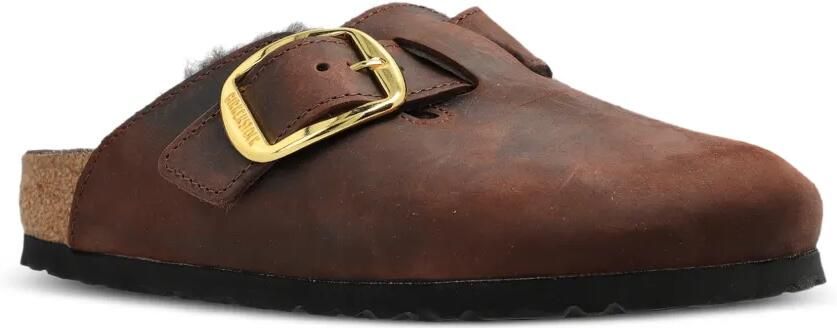 Birkenstock Boston Big Buckle shearling mules Bruin - Foto 4