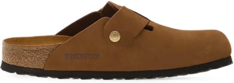 Birkenstock Boston Big klompen met gesp Bruin