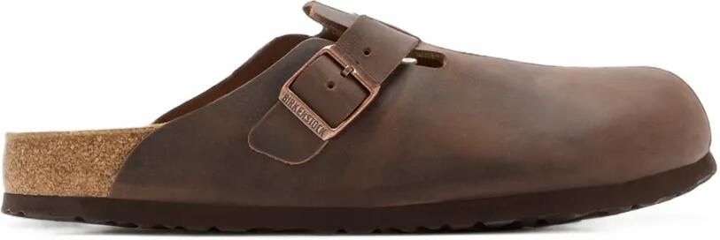 Birkenstock Boston sandalen met gespbandje Bruin