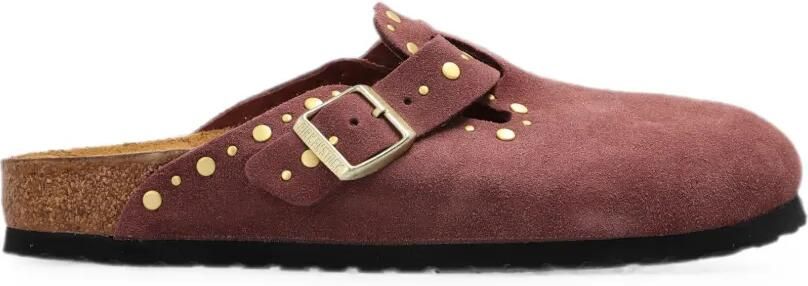 Birkenstock Boston klompen met ringlets Roze