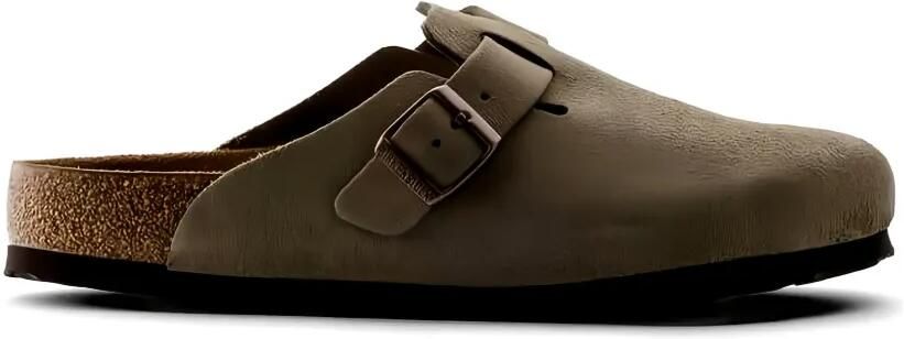 Birkenstock Boston klompen met zacht voetbed Bruin