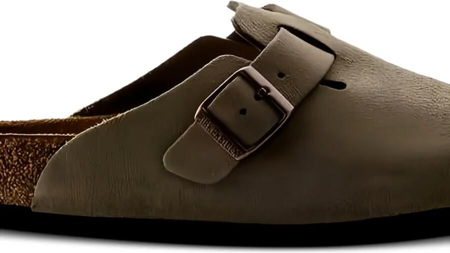Birkenstock Boston klompen met zacht voetbed Bruin - Foto 2