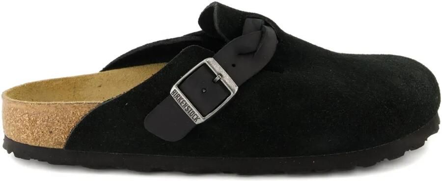 Birkenstock Boston klompen Zwart
