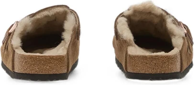 Birkenstock Boston lammy klompen Bruin - Foto 2