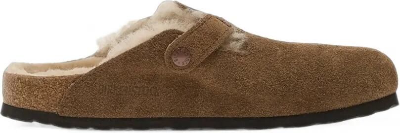 Birkenstock Boston lammy klompen Bruin