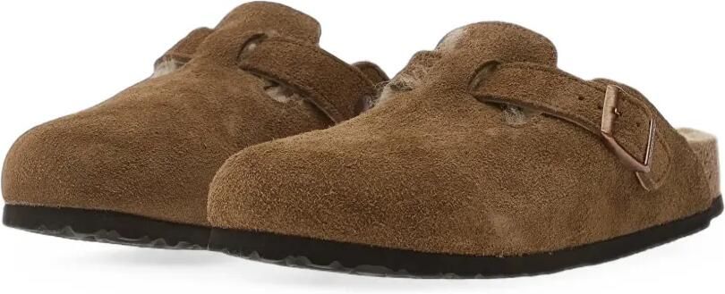 Birkenstock Boston lammy klompen Bruin - Foto 3
