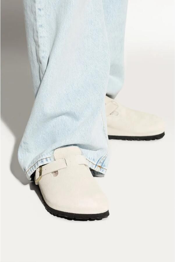 Birkenstock Boston lammy klompen Wit - Foto 2