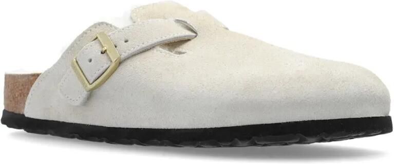 Birkenstock Boston lammy klompen Wit - Foto 4