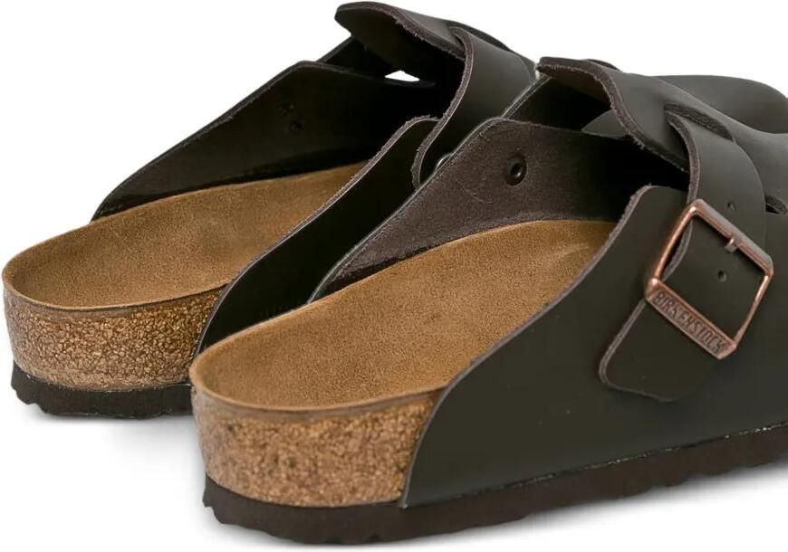 Birkenstock Boston leren muiltjes Bruin - Foto 3