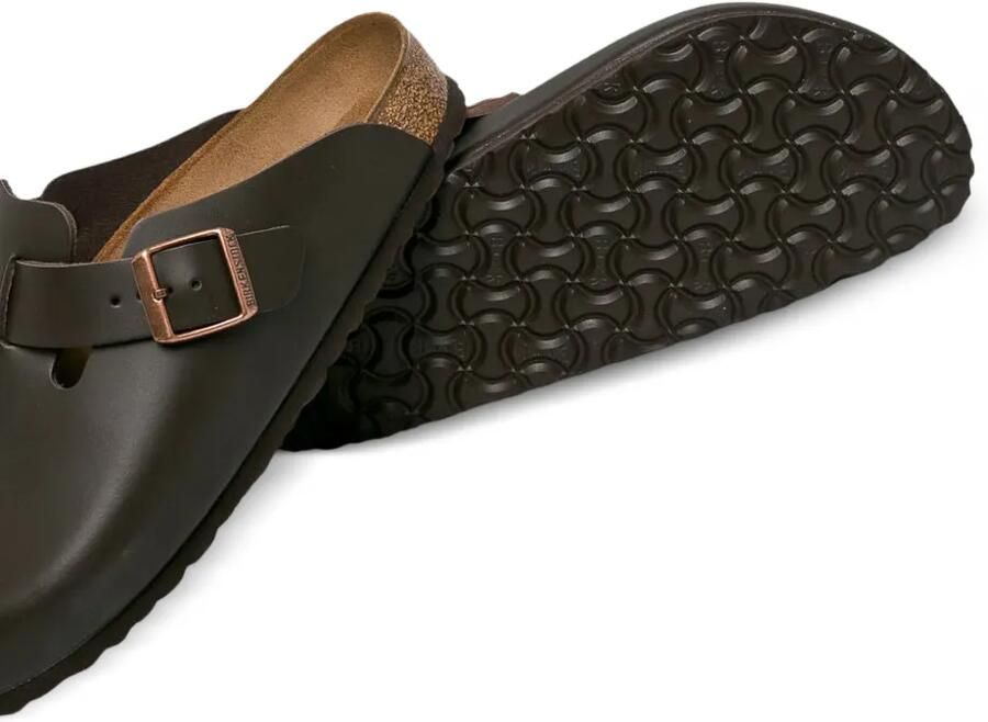 Birkenstock Boston leren muiltjes Bruin - Foto 2