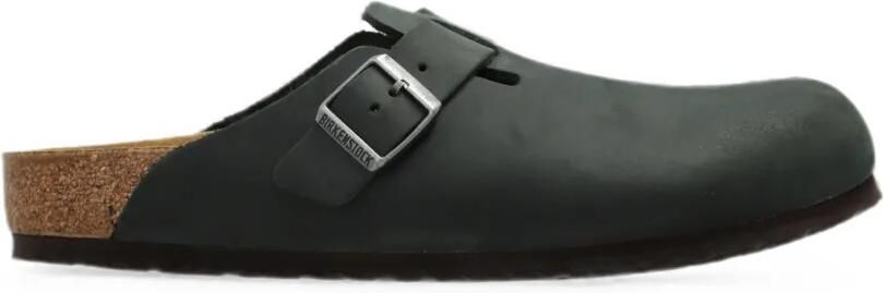 Birkenstock Boston leren muiltjes Groen