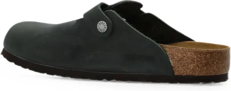 Birkenstock Boston leren muiltjes Groen - Foto 4