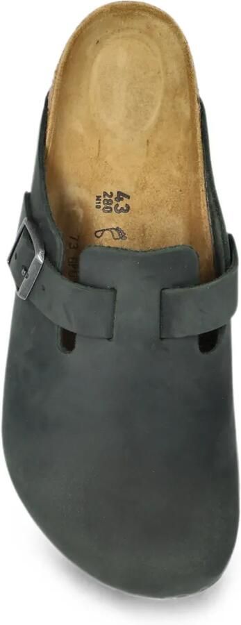 Birkenstock Boston leren muiltjes Groen - Foto 3