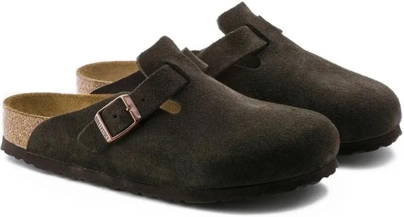 Birkenstock Boston muiltjes met gesp Bruin - Foto 2
