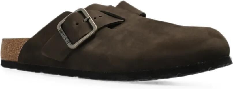 Birkenstock Boston muiltjes met gespsluiting Bruin - Foto 4