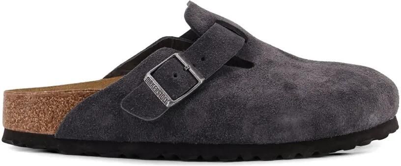 Birkenstock Boston muiltjes met gespsluiting Grijs
