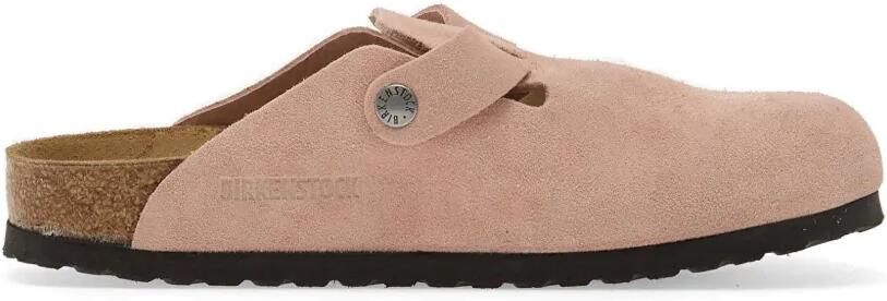Birkenstock Boston muiltjes met gespsluiting Roze
