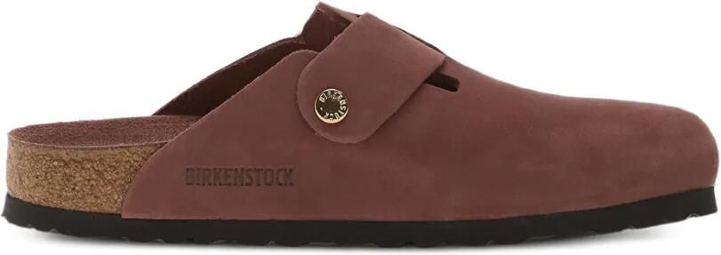 Birkenstock Boston muiltjes met grote gesp Roze - Foto 4