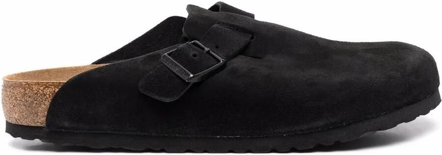 Birkenstock Boston muiltjes met zacht voetbed Zwart