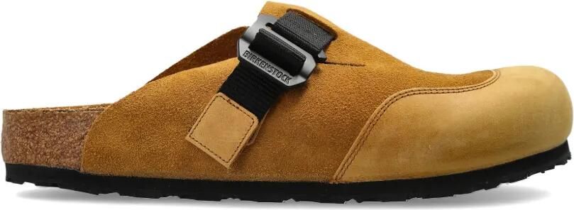 Birkenstock Boston Nova suède klompen Beige