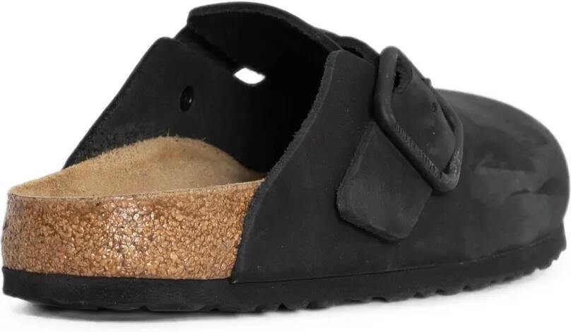 Birkenstock Boston nubuck leren muiltjes Zwart - Foto 4