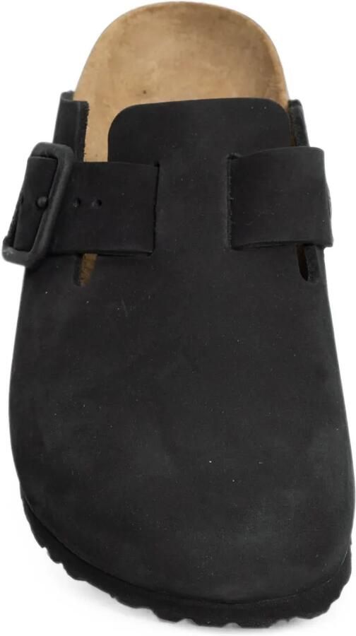 Birkenstock Boston nubuck leren muiltjes Zwart - Foto 3