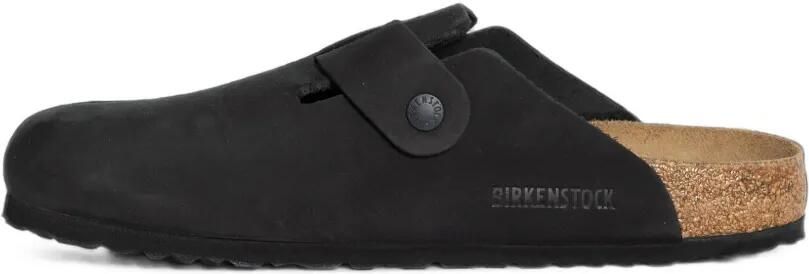 Birkenstock Boston nubuck leren muiltjes Zwart - Foto 5