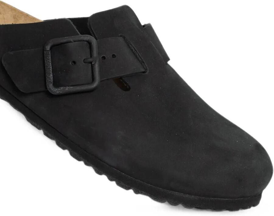 Birkenstock Boston nubuck leren muiltjes Zwart - Foto 2
